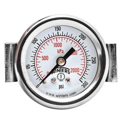 1.5" DIAL X 1 / 8" BCK 0-300 PSI / KPA