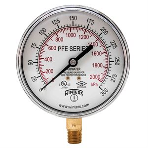 PFE SPRINKLER 3.5" 0 / 300 PSI / KPA 1 / 4" NPT LM BR SOCKET AIR / WATER UL / CUL / FM