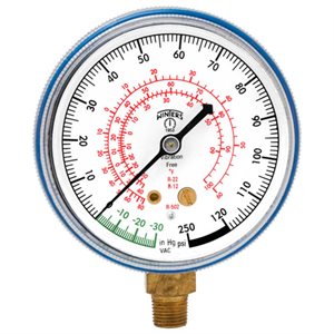 2 1 / 2" DIAL 30-0-120 PSI FREON GAUGE
