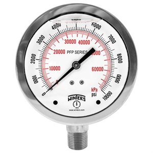 LF / SS 6'' 0-15 PSI / KPA 1 / 4'' NPT BTTM