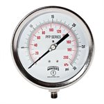 LF / SS 6'' 0-30 PSI / KPA 1 / 4'' NPT BTTM