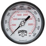 LF / SS 4'' 0-5000 PSI / KPA 1 / 2'' NPT BACK