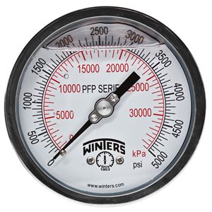 LF / SS 4'' 0-5000 PSI / KPA 1 / 2'' NPT BACK