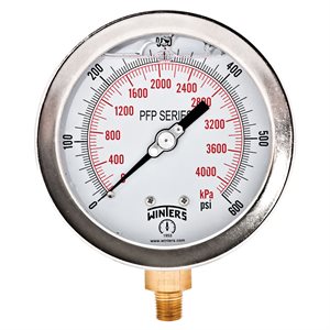 LF / BR 4'' 0-600 PSI / KPA 1 / 4'' NPT BOTTOM