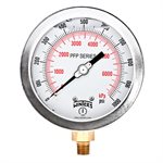 LF / BR 4'' 0-1000 PSI / KPA 1 / 4'' NPT BOTTOM