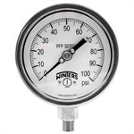 SS 4'' 0-100 PSI 1 / 4'' NPT BOTTOM