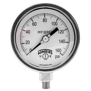 SS 4'' 0-160 PSI 1 / 4'' NPT BOTTOM