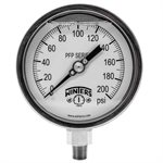 SS 4'' 0-200 PSI 1 / 4'' NPT BOTTOM