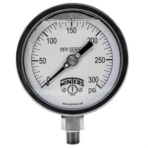 SS 4'' 0-300 PSI 1 / 4'' NPT BOTTOM