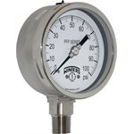 SS 4'' 0-100 PSI 1 / 2'' NPT BOTTOM