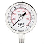 LF / SS 4'' 0-100 PSI / KPA 1 / 2'' NPT BOTTOM