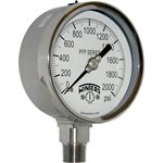 SS 4'' 0-2000 PSI 1 / 2'' NPT BOTTOM