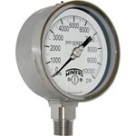 SS 4'' 0-10000 PSI 1 / 2'' NPT BOTTOM