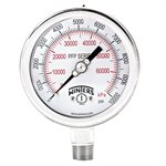 LF / SS 4'' 0-10000 PSI / KPA 1 / 2'' NPT BOTTOM