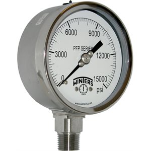 SS 4'' 0-15000 PSI 1 / 2'' NPT BOTTOM