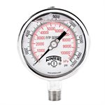 LF / SS 4'' 0-15000 PSI / KPA 1 / 2'' NPT BOTTOM