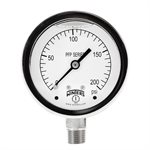 SS 2.5'' 0-200 PSI 1 / 4'' NPT BOTTOM