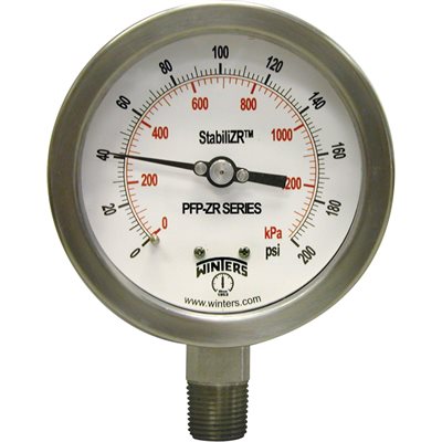 STABILIZER 2.5"x1 / 4" NPT BTM 0 / 200 PSI / KPA SS