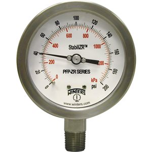 STABILIZER 2.5"x1 / 4" NPT BTM 0 / 200 PSI / KPA SS