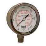 LF / SS 2.5'' 0-3000 PSI / KPA 1 / 4'' BOTTOM