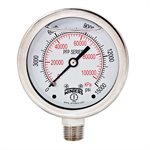 LF / SS 2.5'' 0-15000 PSI / KPA 1 / 4'' BOTTOM