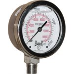 LF / SS 2.5'' 0-20000 PSI / KPA 1 / 4'' BOTTOM