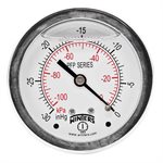 LF / SS 2.5'' 0-30'' VACUUM 1 / 4'' NPT BACK