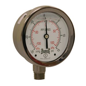 LF / SS 2.5'' 30'' / 0 / 15 PSI / KPA 1 / 4'' BOTTOM