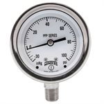 SS 2.5'' 30'' / 0 / 100 PSI 1 / 4'' BOTTOM