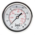 LF / SS 2.5'' 0-160 PSI / KPA 1 / 4'' NPT BACK