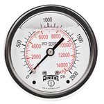 LF / SS 2.5'' 0-2000 PSI / KPA 1 / 4'' NPT BACK