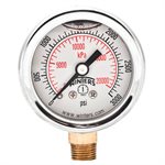 LF / BR 1.5" x 1 / 8" NPT BTM 0 / 3000 PSI / KPA