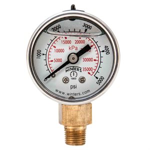 LF / BR 1.5'' x 1 / 8'' NPT BTM 0 / 5000 PSI / KPA