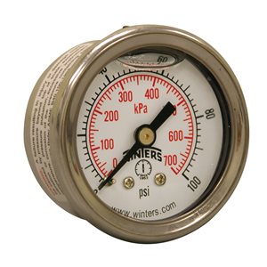 LF / BR 1.5'' x 1 / 8'' NPT BACK 0 / 100 PSI / KPA