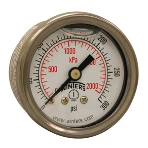 LF / BR 1.5" x 1 / 8" NPT BACK 0 / 300 PSI / KPA
