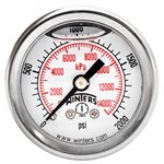 LF / BR 1.5"x1 / 8" NPT BACK 0 / 2000 PSI / KPA