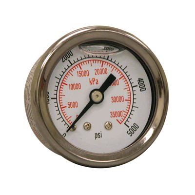 LF / BR 1.5"x1 / 8" NPT BACK 0 / 5000 PSI / KPA