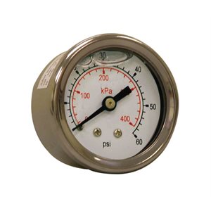 LF / SS 1.5"x1 / 8" NPT BACK 0 / 60 PSI / KPA