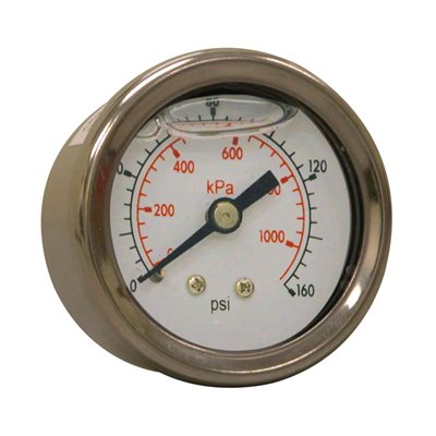 LF / SS 1.5"x1 / 8" NPT BACK 0 / 160 PSI / KPA