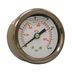 LF / SS 1.5"x1 / 8" NPT BACK 0 / 160 PSI / KPA
