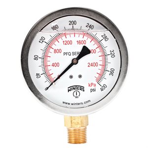QUALITY LF 4''x1 / 2''NPT BTM 0 / 400 PSI / KPA