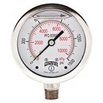 LF / SS 2.5'' 0-1500 PSI / KPA 1 / 4'' BOTTOM