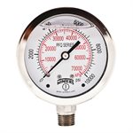 LF / SS 2.5'' 0-10000 PSI / KPA 1 / 4'' BOTTOM