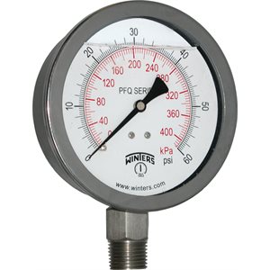 QUAL LF / SS 4''x1 / 2''NPT BTM 0 / 60 PSI / KPA
