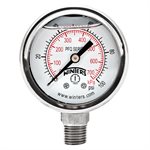 2'' x 1 / 4'' NPT BTM SS, 0-100 PSI / KPA, GLYCERIN FILLED