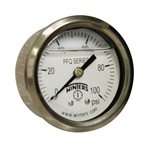 2'' x 1 / 8'' NPT BCK SS, 0-100 PSI, GLYCERIN FILLED