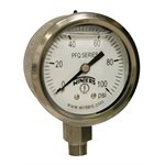 2'' x 1 / 8'' NPT BTM SS, 0-100 PSI, GLYCERIN FILLED