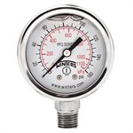 2'' x 1 / 4'' NPT BTM SS, 0-160 PSI / KPA, GLYCERIN FILLED