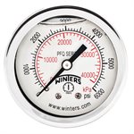 2'' x 1 / 4'' NPT BCK SS, 0-6,000 PSI / KPA, GLYCERIN FILLED