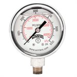 2'' x 1 / 4'' NPT BTM SS, 0-6,000 PSI / KPA, GLYCERIN FILLED